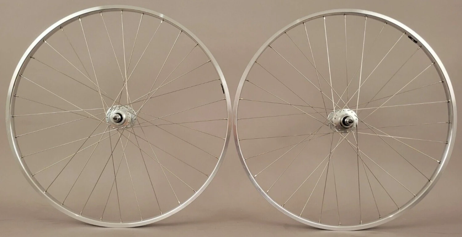 H Plus Son H + PLUS SON TB14 Silver MICHE Track Hubs Fixed Gear Wheels Wheelset FX/FX 32H