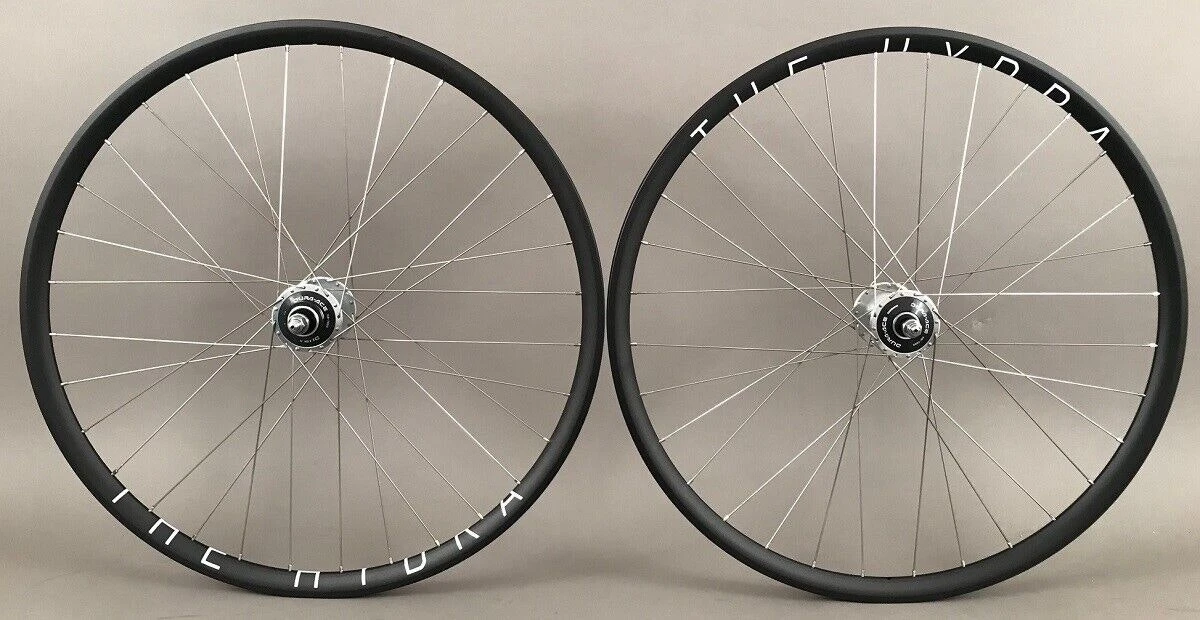 H Plus Son Hydra Track Fixed Gear Bike Wheelset Dura Ace 7600 High Flange Hubs