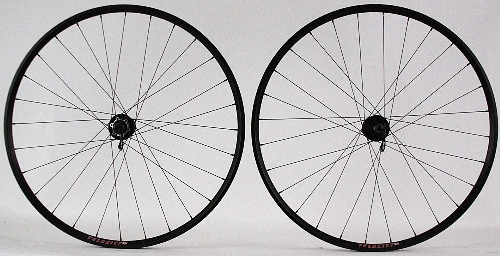 Velocity A23 Gravel CX Road Bike Disc Brake Wheelset QR Or Thru Axle Hubs