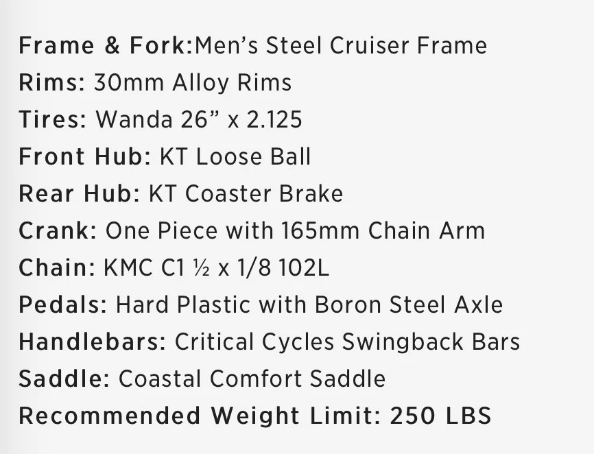 Retrospec Chatham Beach Cruiser 1-Speed 29" - Matte Military Green 2022 - Image 5