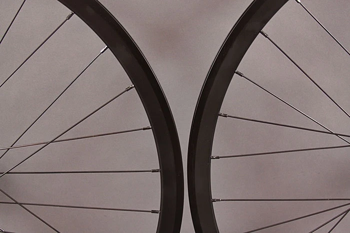 Velocity Deep V ALL BLACK Fixed Gear Track Bike Singlespeed Wheelset Wheels - Image 5