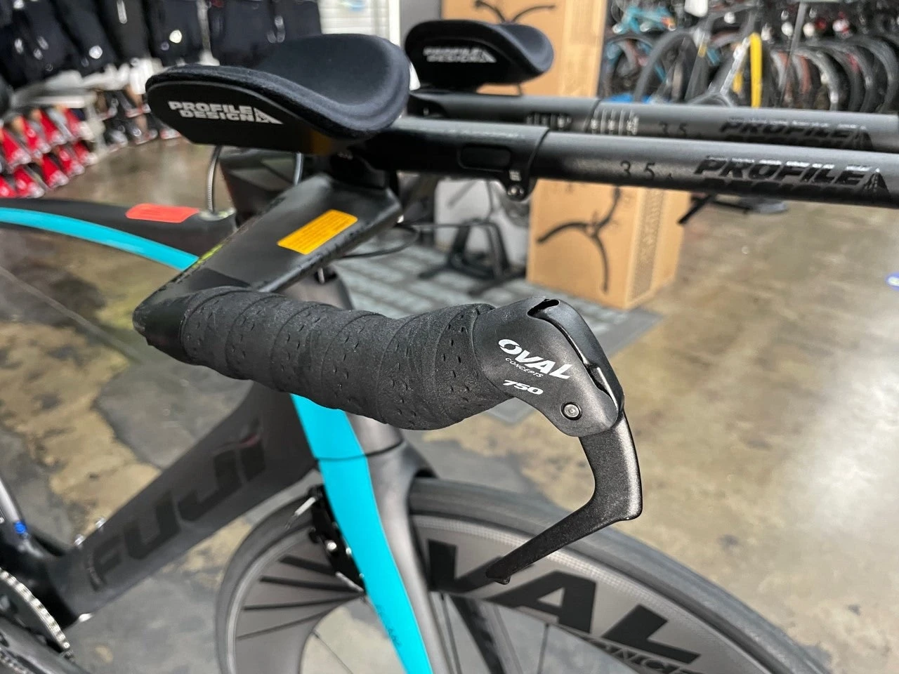 Fuji Norcom Straight 1.3 SRAM Force ETap AXS - Carbon Teal 2020 - Image 6