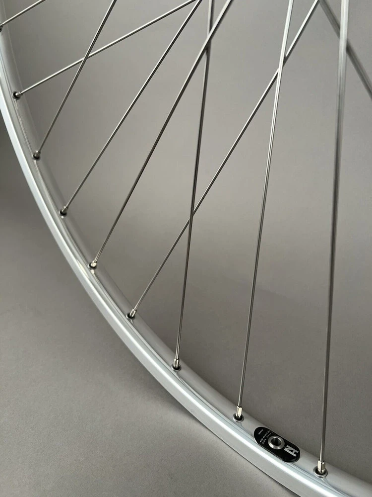 H Plus Son H + PLUS SON TB14 Silver MICHE Track Hubs Fixed Gear Wheels Wheelset FX/FX 32H - Image 4