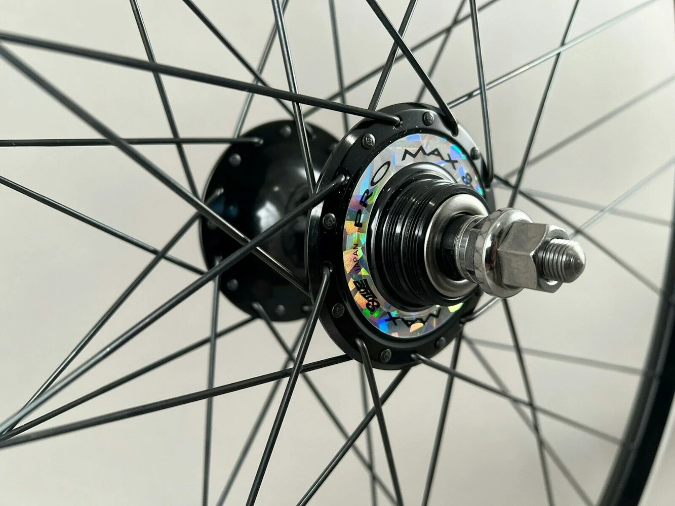 Velocity Dyad Black Suzue Promax Hubs Track Bike Wheelset 36h - Image 7