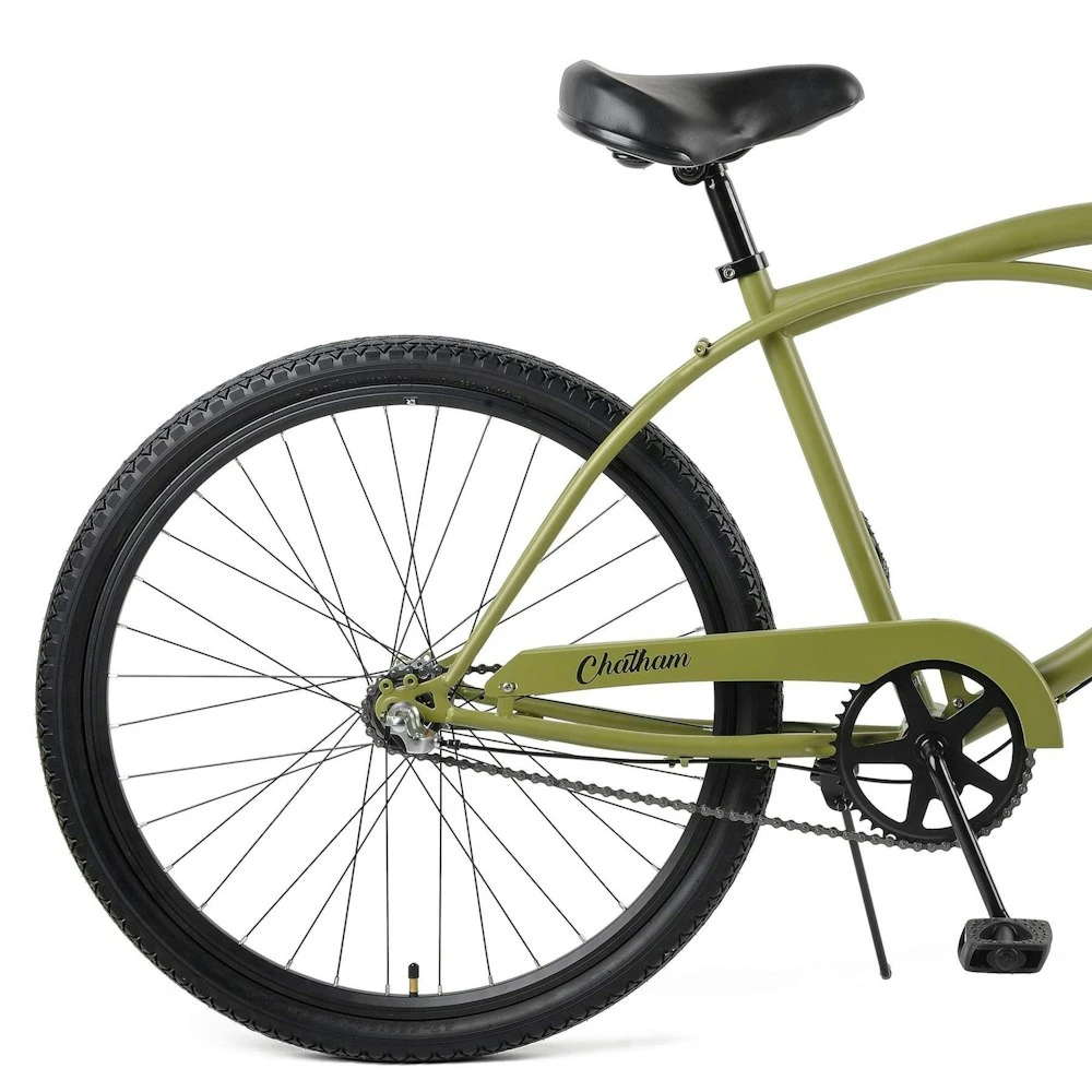Retrospec Chatham Beach Cruiser 3-Speed 26" - Matte Military Green 2022 - Image 3