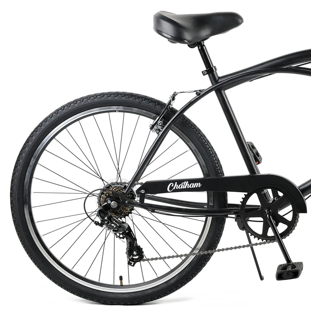 Retrospec Chatham Beach Cruiser 7-Speed 26" - Matte Black 2022 - Image 3