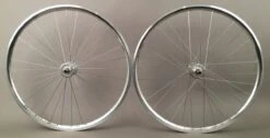 H Plus Son Archetype Polished SILVER 32h Fixed Gear Track Bike Wheelset