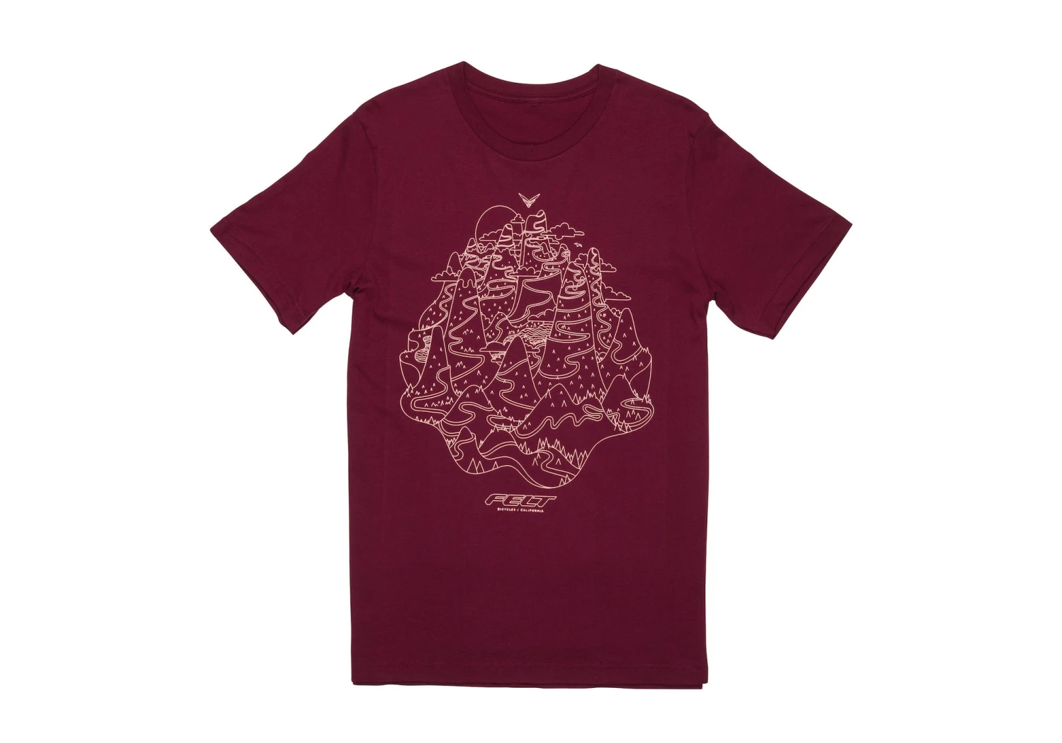 Felt Bicycles Fondo Maroon T-Shirt | Men's