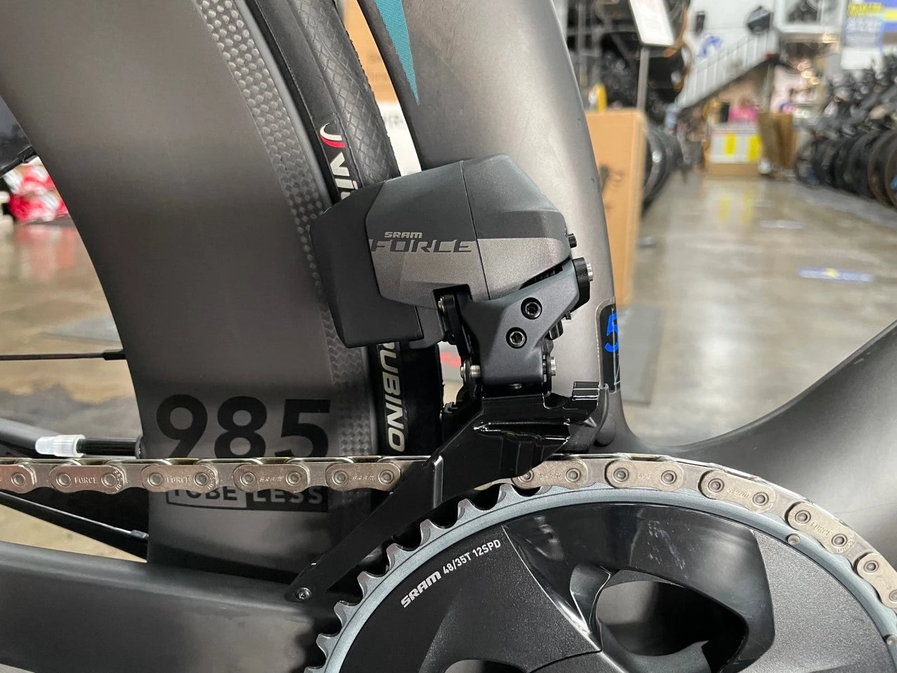 Fuji Norcom Straight 1.3 SRAM Force ETap AXS - Carbon Teal 2020 - Image 10