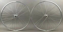 H Plus Son H + Son TB14 Silver Fixed Gear Track Bike SingleSpeed Wheels Suzue 36 Spoke Hubs