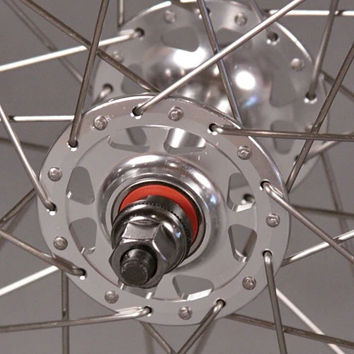 Sun Rims Sun CR18 Silver Track Bike Fixed Gear Singlespeed Wheels Wheelset 32h DT 2.0 - Image 6