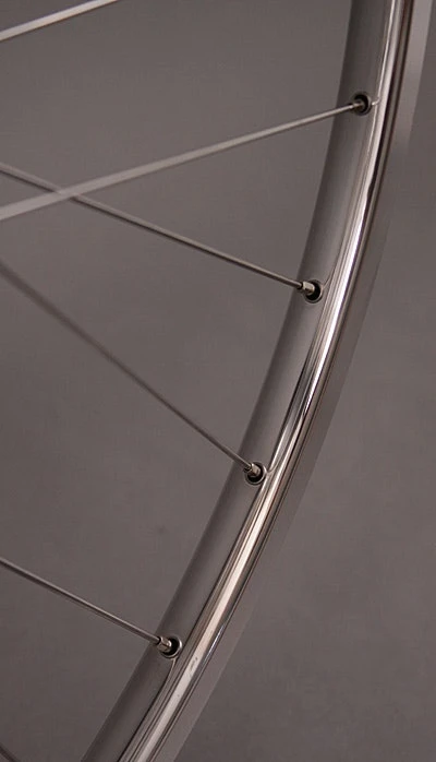 H Plus Son TB14 Silver Rims Fixed Gear Track Bike SingleSpeed Wheelset Wheels - Image 5