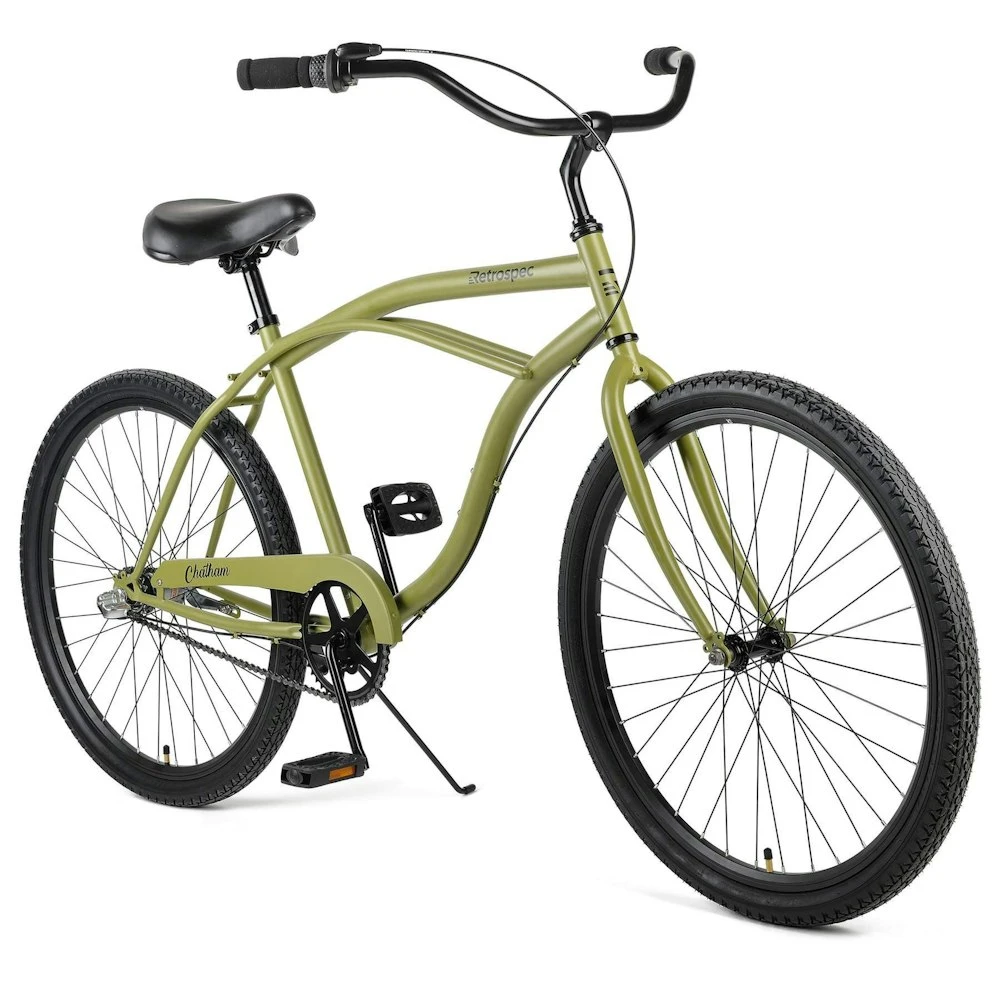 Retrospec Chatham Beach Cruiser 3-Speed 26" - Matte Military Green 2022 - Image 2