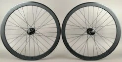 H Plus Son H PLUS + SON SL42 BLACK FIXED GEAR Track WHEELSET GRAN COMPE HUBS