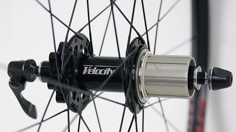 Velocity A23 Gravel CX Road Bike Disc Brake Wheelset QR Or Thru Axle Hubs - Image 8