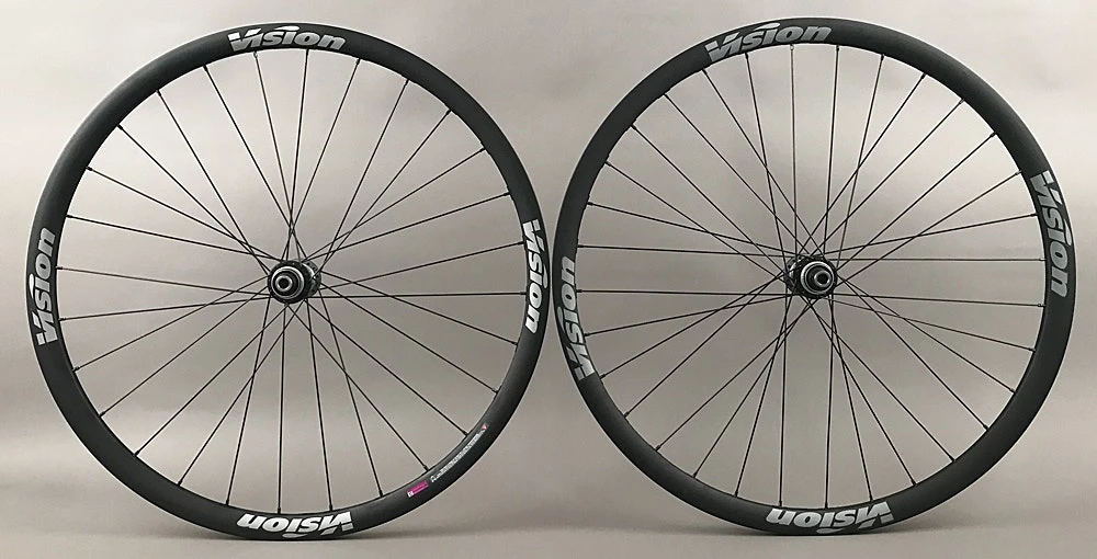 Vision Trimax Gravel CX Bike Wheelset Shimano Ultegra Hubs 12mm Thru Disc Brake