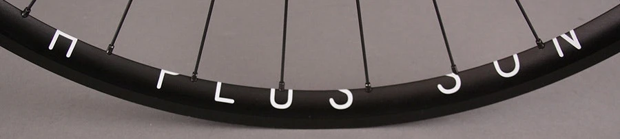 H Plus Son H + Plus Son Archetype Black Rims Track Fixed Gear Bike Wheelset DT Radial Front - Image 2