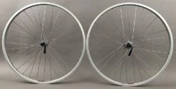 Sun Rims Sun Rhyno Lite 26" Silver Mountain Bike Wheels Shimano Hubs Rim Brake 8-11 Speed