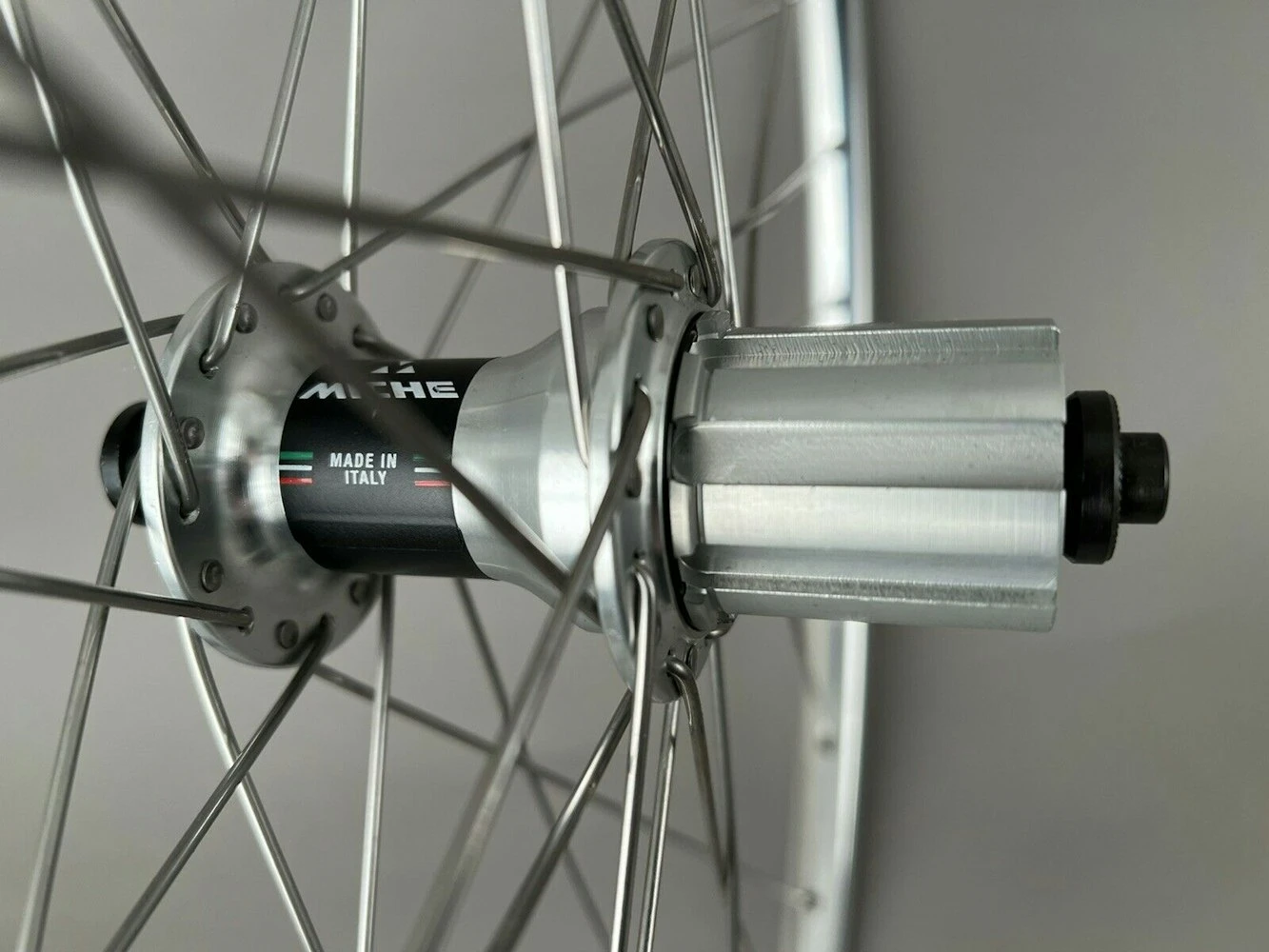 H Plus Son Tb14 Silver Miche Hubs Road Wheelset Campagnolo 9 12 - Image 5