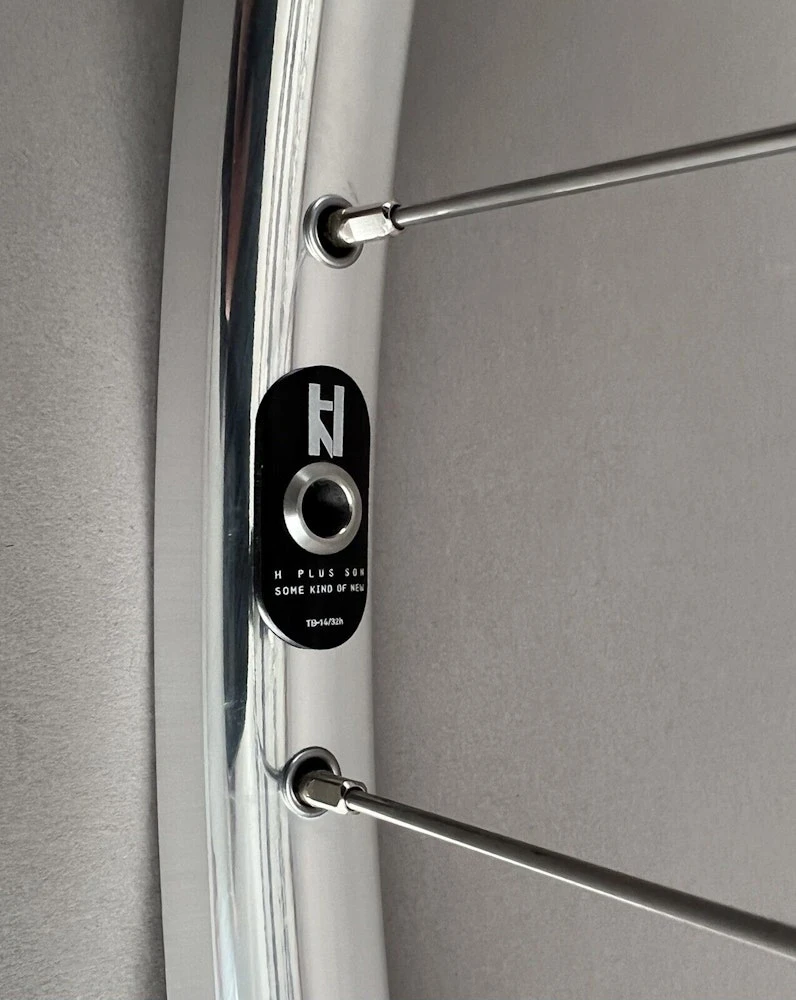 H Plus Son H + PLUS SON TB14 Silver MICHE Track Hubs Fixed Gear Wheels Wheelset FX/FX 32H - Image 3