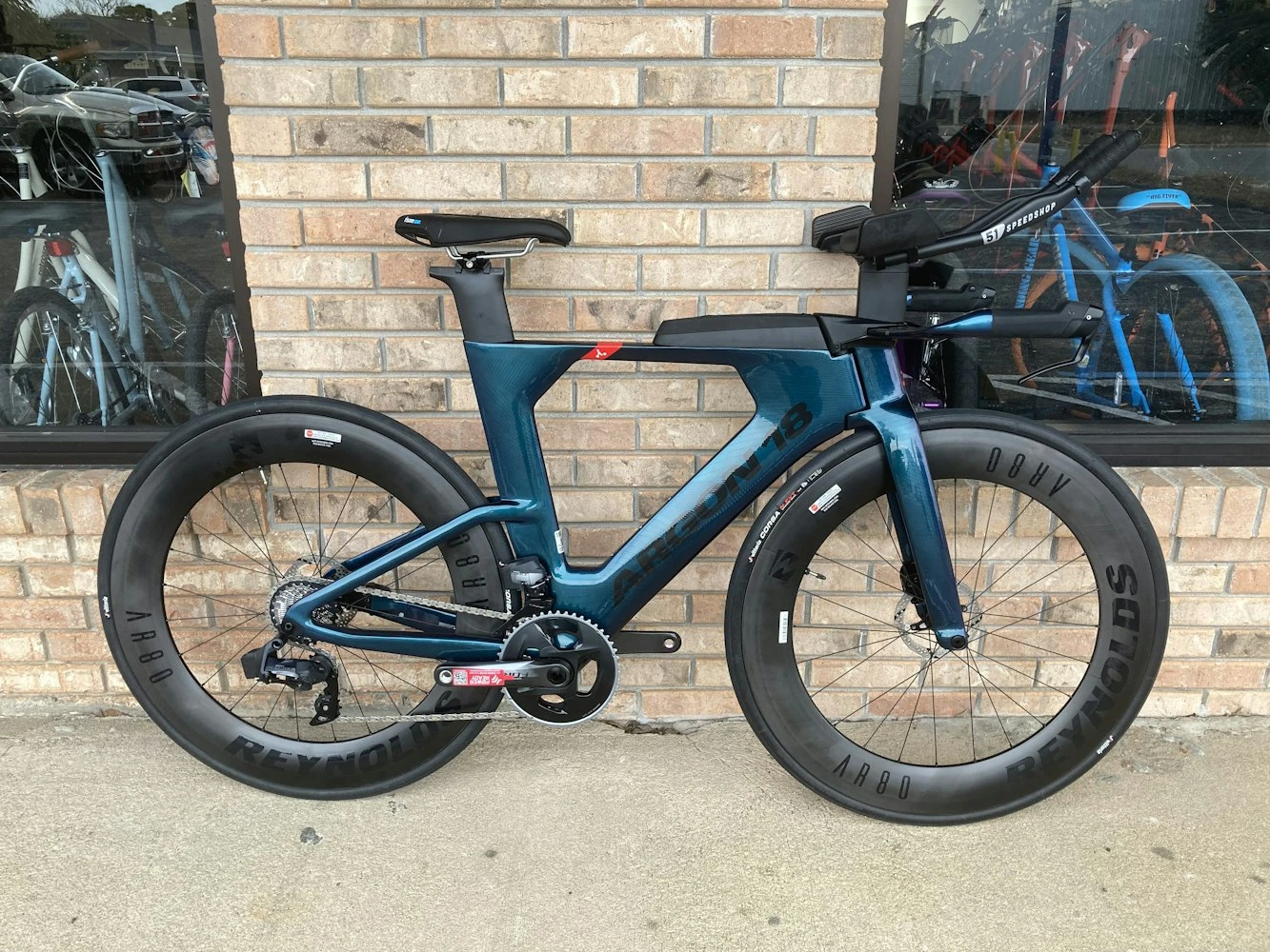 Argon 18 E-119 Tri+ SRAM F Orce AXS ETap 12-speed With Reynolds AR80 Carbon Wheelset