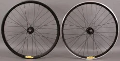 Velocity Deep V BLACK Fixed Gear Track Bike Singlespeed Wheels Wheelset DT Swiss