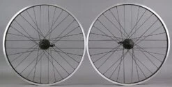 Sun Rims Sun Rhyno Lite 26" MTB Wheels Wheelset Shimano 32h Black Schrader Quick Release
