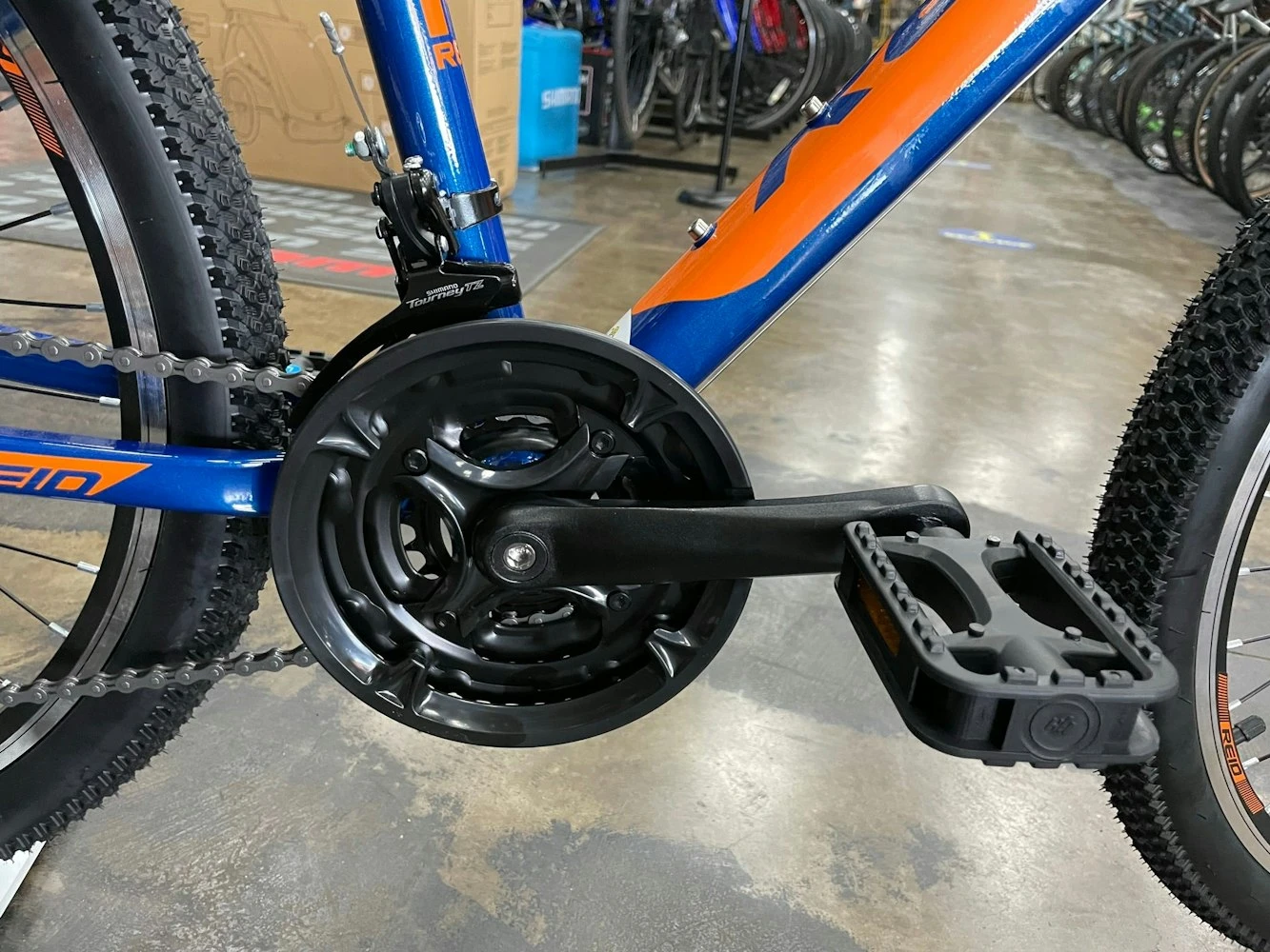 Reid Scout 24 Kids Mountain Bike - Blue/Orange 2021 - Image 4