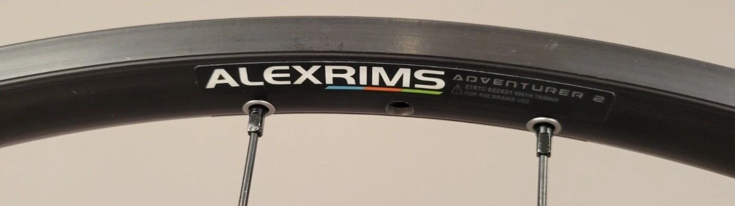 Alexrims Alex Adventurer 700c Disc Brake Gravel MTB Bike Wheels Shimano 28h Hubs QR DT - Image 3