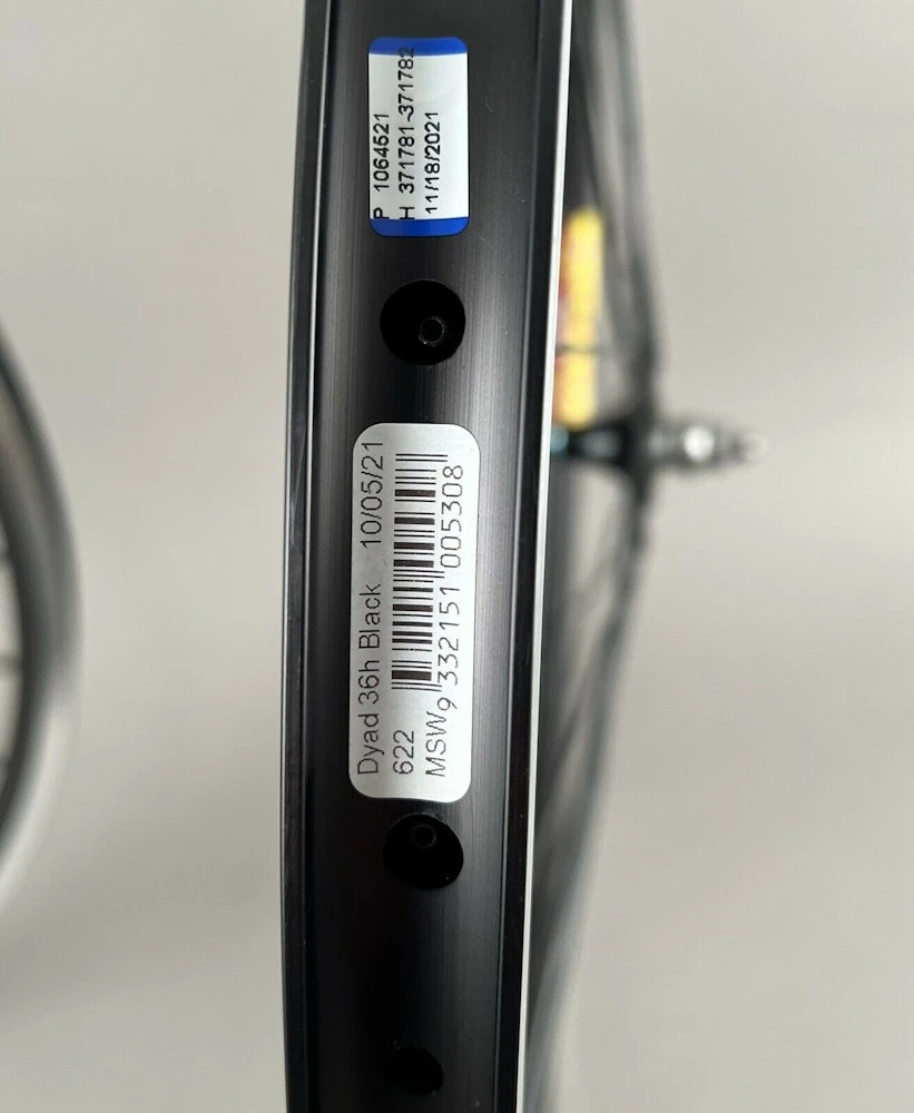 Velocity Dyad Black Suzue Promax Hubs Track Bike Wheelset 36h - Image 8