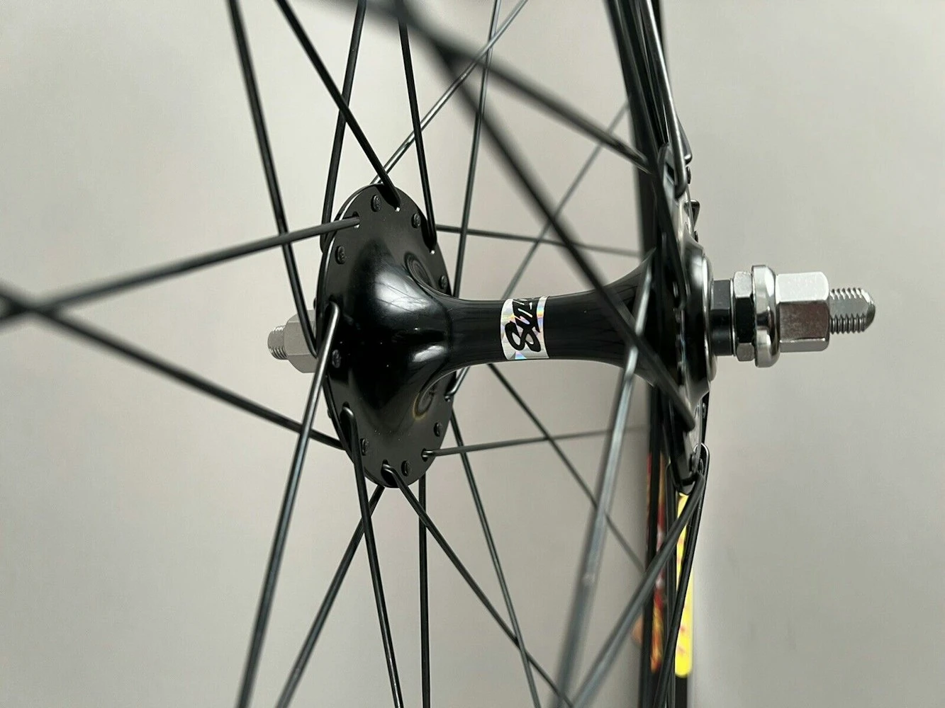 Velocity Dyad Black Suzue Promax Hubs Track Bike Wheelset 36h - Image 6