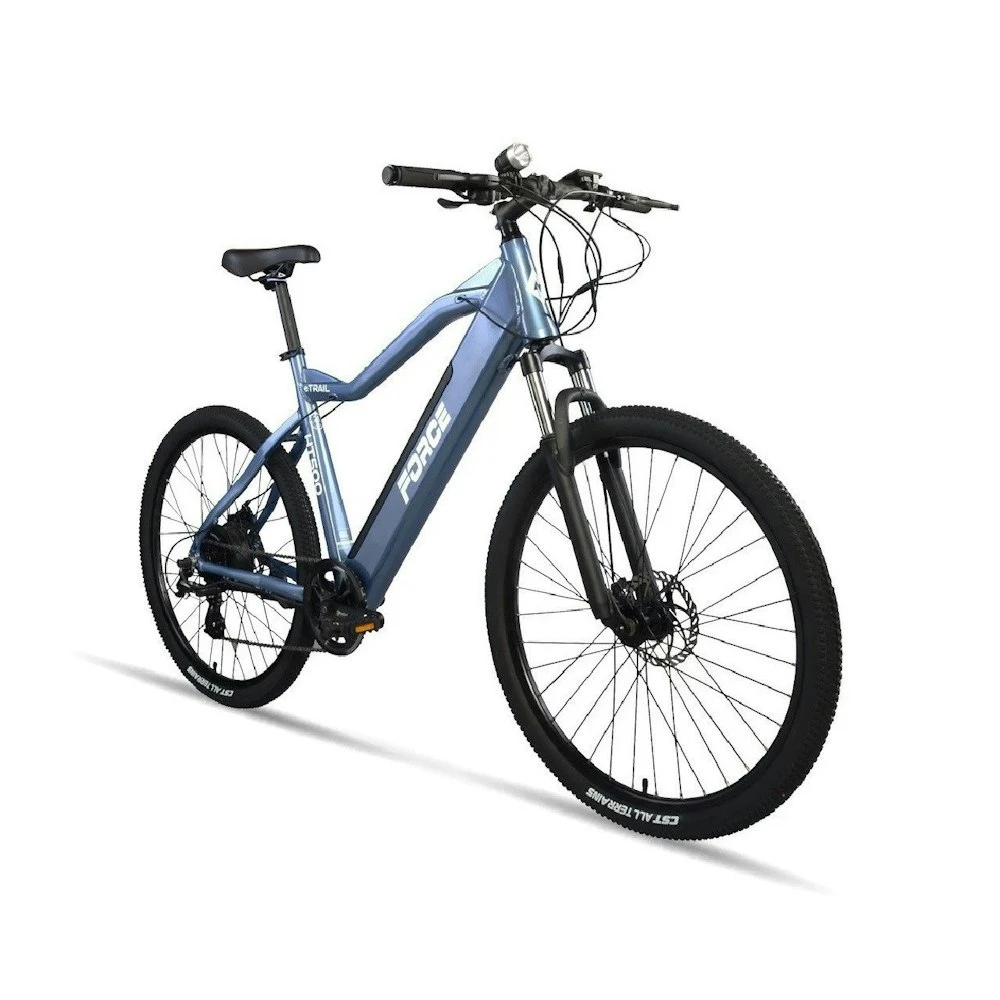 Ebike Force Etrail HT500 Ebike 27.5" MTB -21 Speed With 500W Blue Small