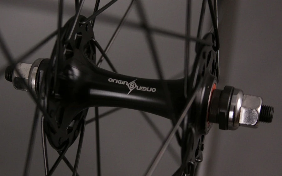 H Plus Son H Plus + Son SL42 Black Singlespeed Track Fixed Gear Bike Wheelset Wheels Fx/fx - Image 6