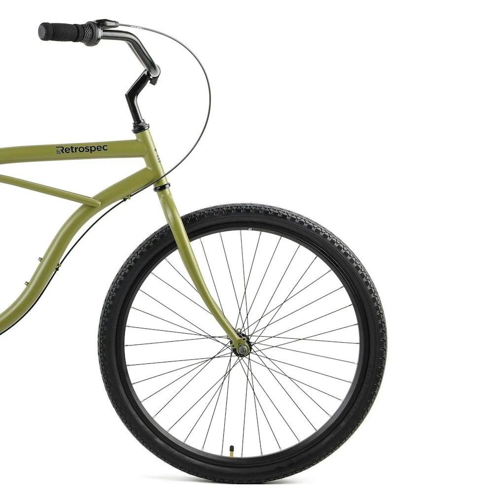 Retrospec Chatham Beach Cruiser 3-Speed 26" - Matte Military Green 2022 - Image 4