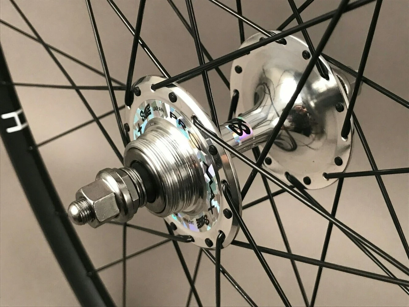 H Plus Son H + Son Archetype Black Rims Suzue Hubs Single Speed Track Bike Wheelset 36h - Image 8