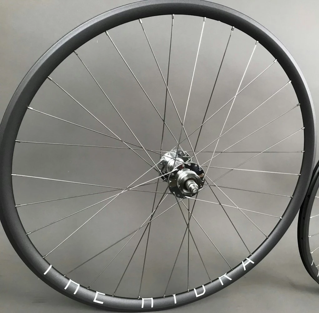 H Plus Son H + Plus Son Hydra Grey Rims Track Fixed Gear Bike Wheelset Phil Wood Hubs 32h - Image 6