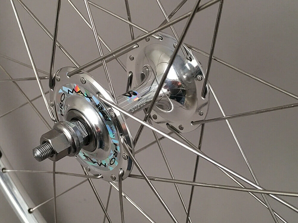 H Plus Son H + Son TB14 Silver Fixed Gear Track Bike SingleSpeed Wheelset Suzue Promax Hubs - Image 5