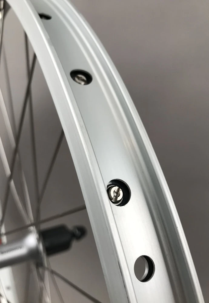 Sun Rims Sun Rhyno Lite 26" Silver Mountain Bike Wheels Shimano Hubs Rim Brake 8-11 Speed - Image 2