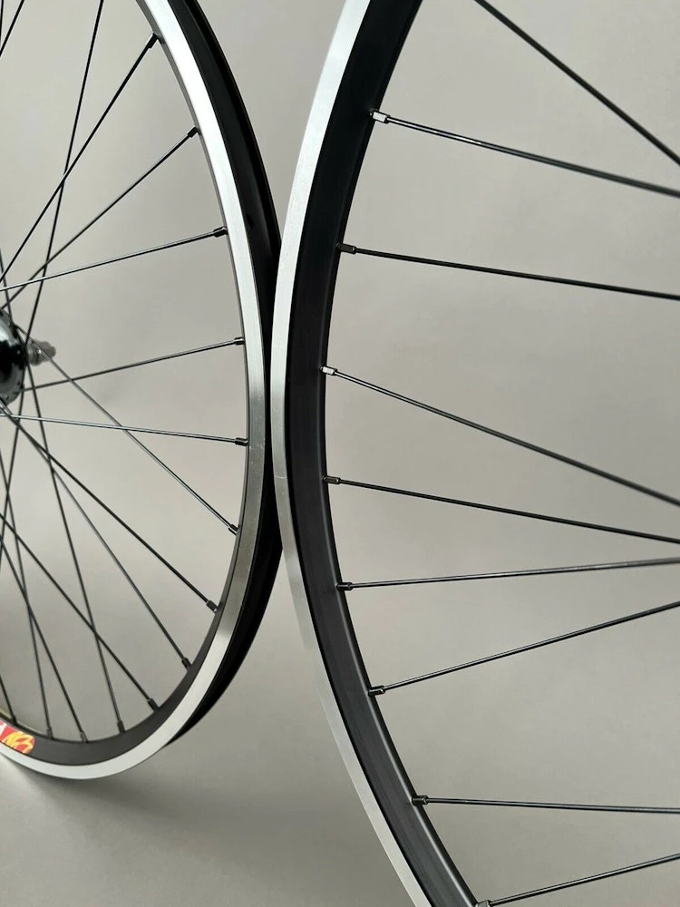 Velocity Dyad Black Suzue Promax Hubs Track Bike Wheelset 36h - Image 4