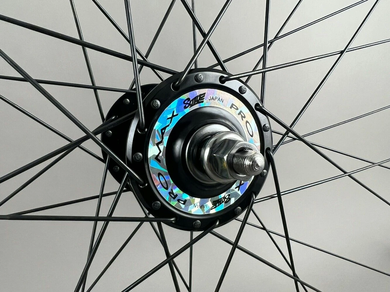 Velocity Dyad Black Suzue Promax Hubs Track Bike Wheelset 36h - Image 5