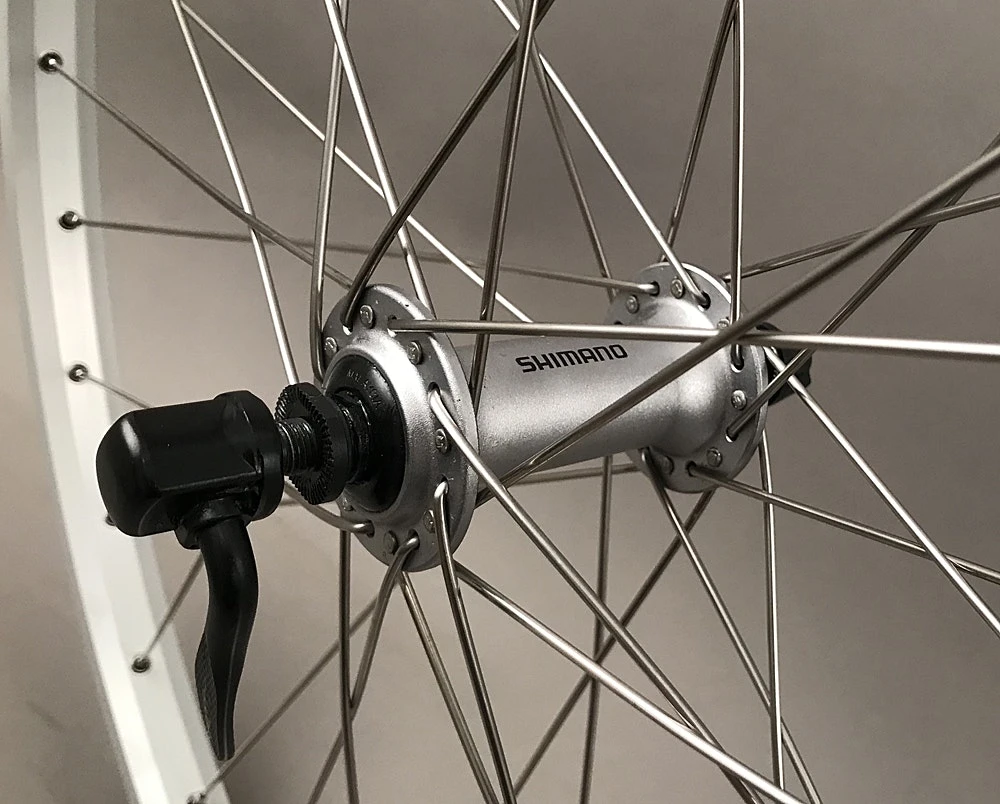 Sun Rims Sun Rhyno Lite 26" Silver Mountain Bike Wheels Shimano Hubs Rim Brake 8-11 Speed - Image 5